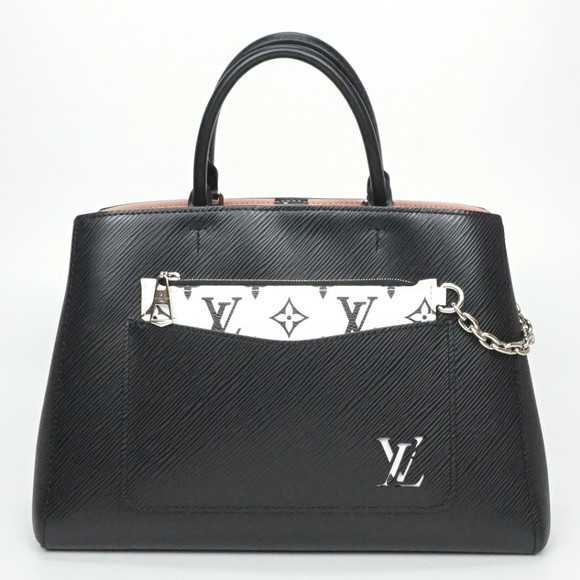 Louis Vuitton Marelle Tote Handbag MM Noir Black - Picture 1 of 7
